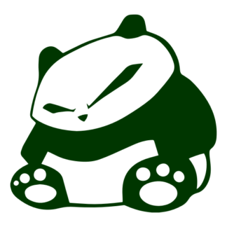 JDM Panda Decal (Dark Green)